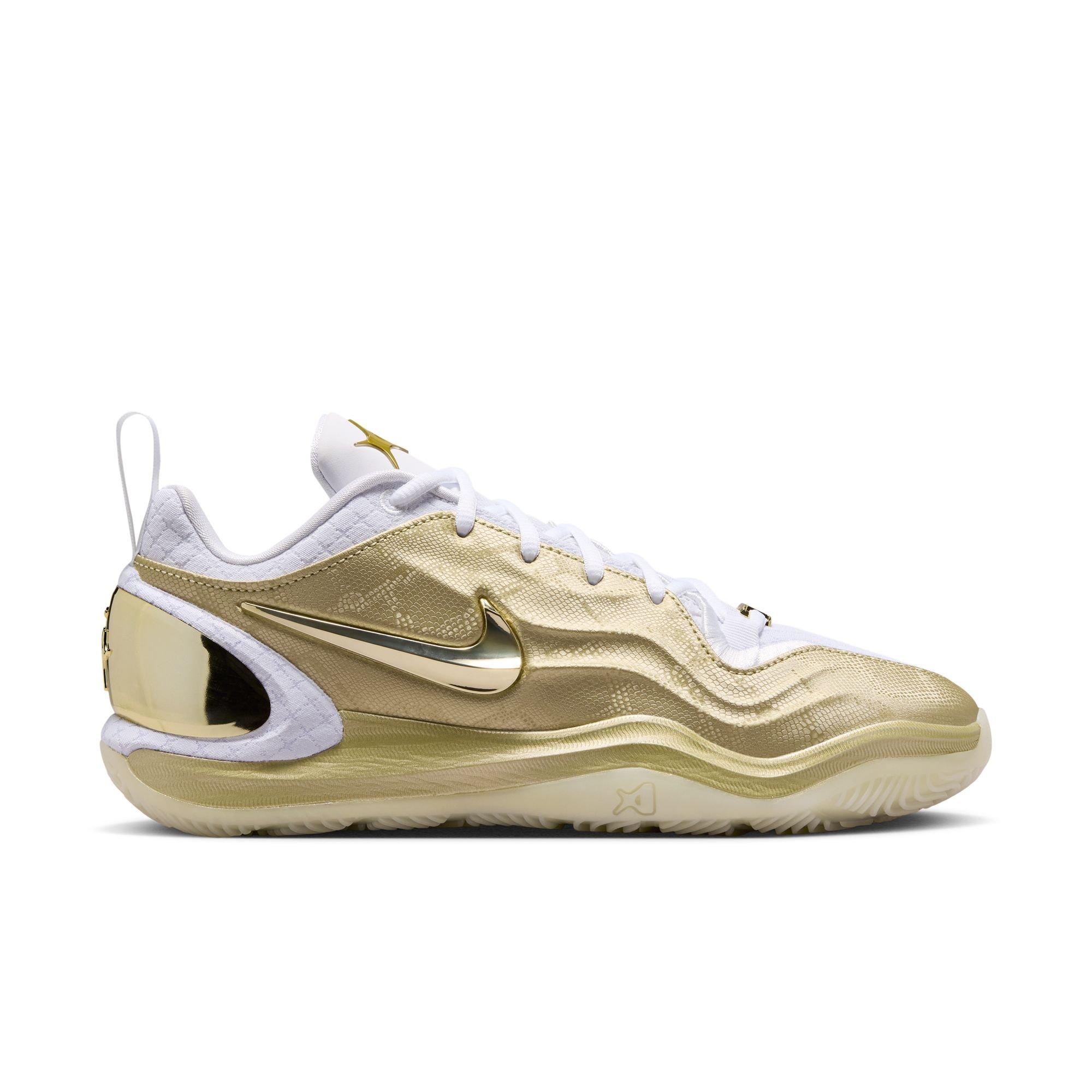 Nike A'Two "Gold Standard" Basketball Shoe - METALLIC GOLD STAR/WHITE